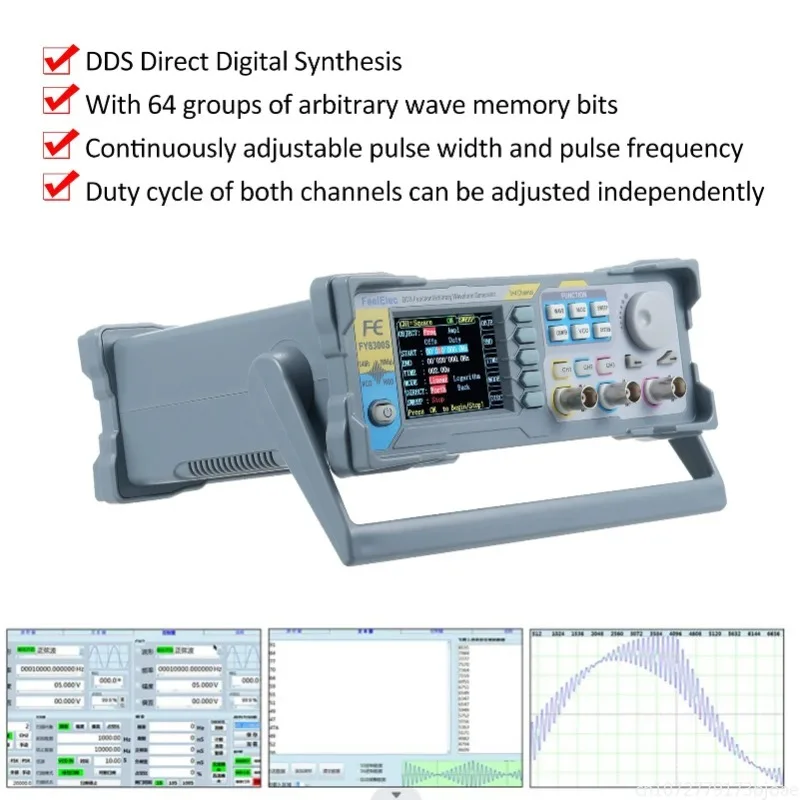 FeelElec FY8300S 60/40/20MHz 3 - Function Arbitrary Waveform Generator review and price