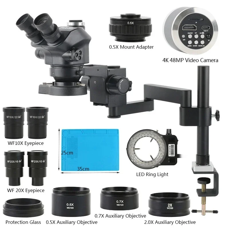 3.5X-200X Zoom Trinocular Arti - Stereo Trinocular Microscope Pcb review and price