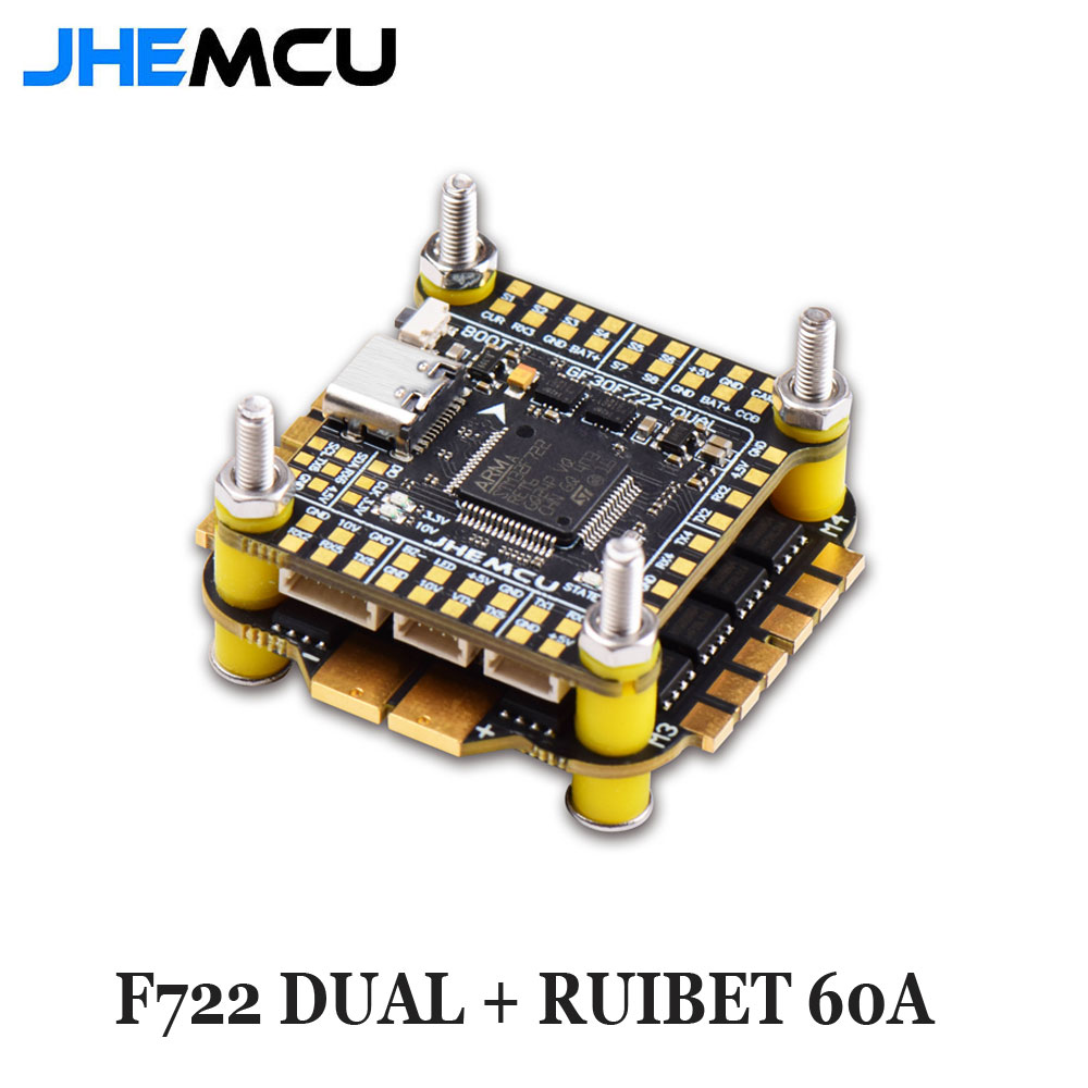 Jhemcu F7 Stack F722 Dual Flig - Fpv Flight Controller F7 Stack 60A review and price