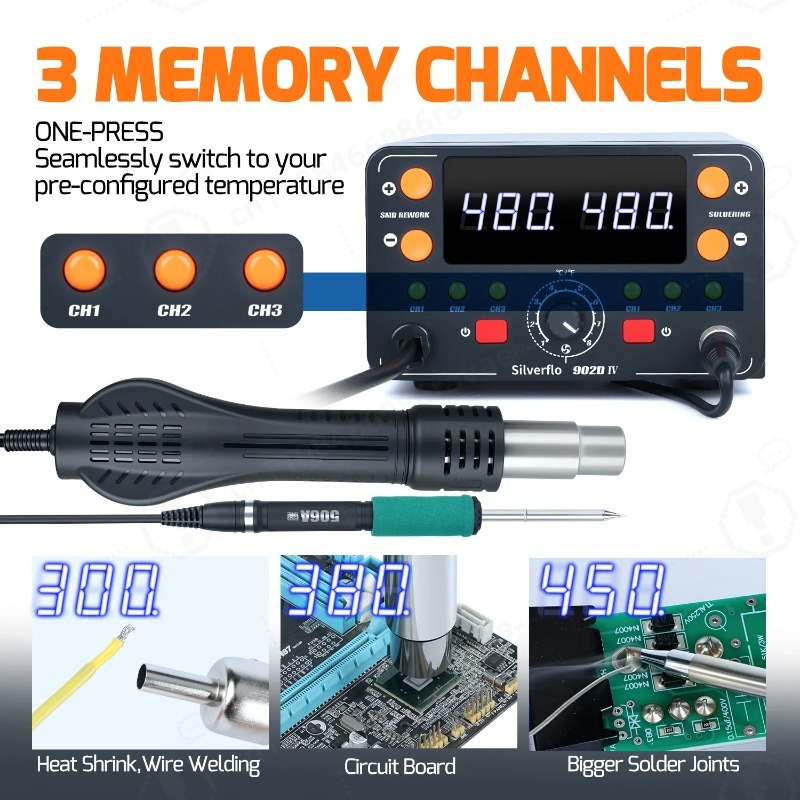 902D-IV 775W Soldering Station - Hot Air Rework Station T12 review and price