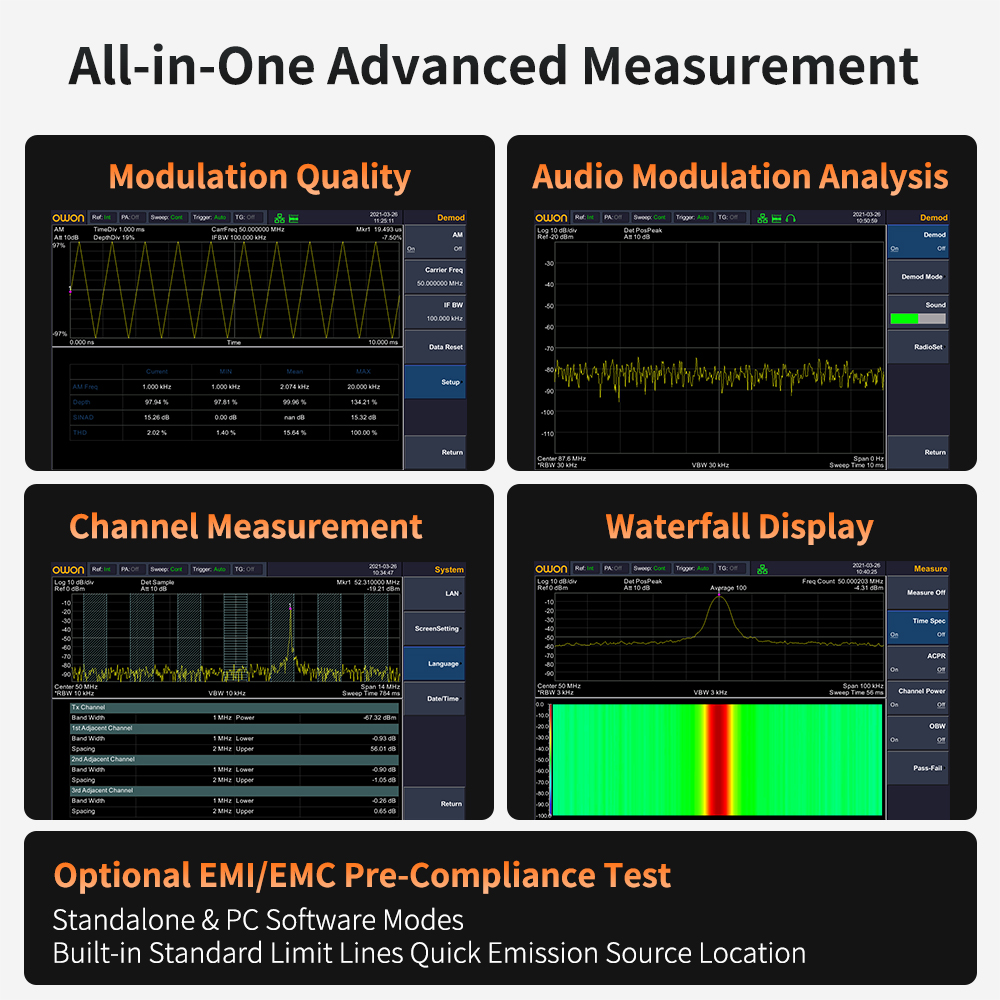OWON Spectrum Analyzer With Tr - Signal Generator Spectrum Analyzer review and price