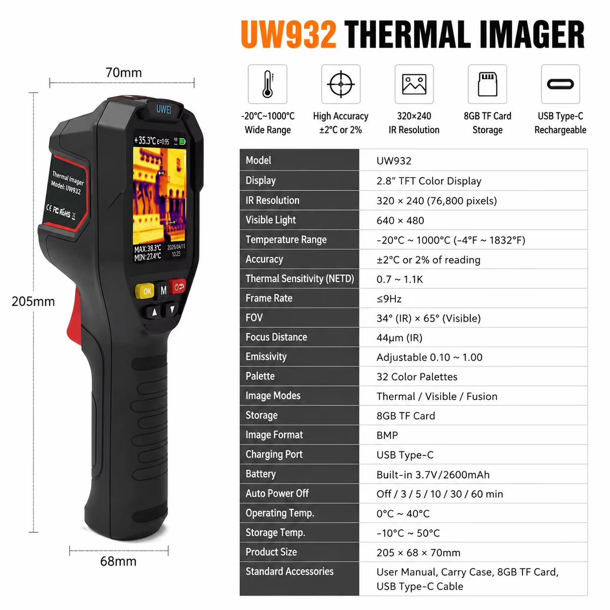 Handheld Thermal Imager 32x32  - Thermal Imaging Camera Pcb Repair review and price