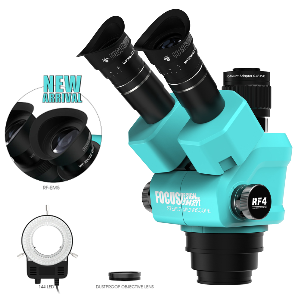 RF4 Trinocular Microscope RF-6 - Stereo Trinocular Microscope Pcb review and price