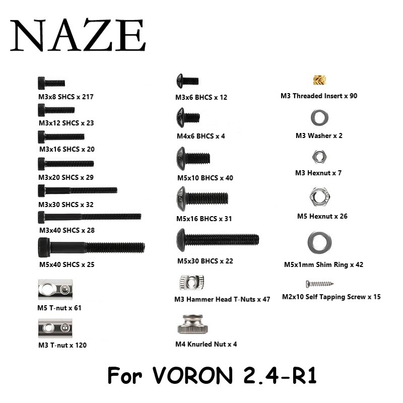 NAZE Voron2.4 3D Printer R1/R2 - Voron 2.4 R2 Kit review and price